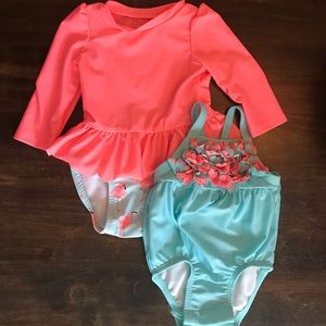 2 Baby Girl Bathing Suits for the Price of 1!